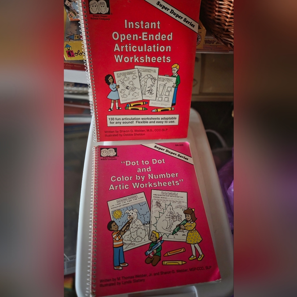 Instant Open-Ended Articulation Worksheets - Red